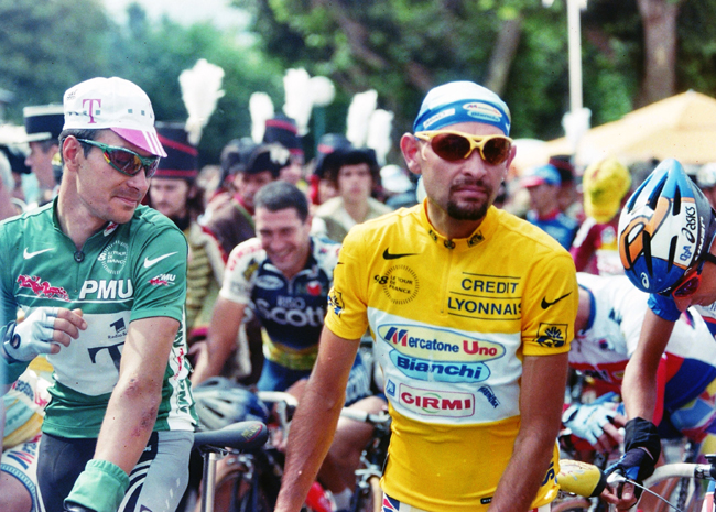 EWrik Zabel and Marco Pantani