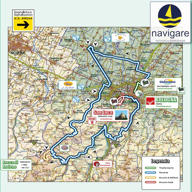 2015 Giro de;;'Emilia map