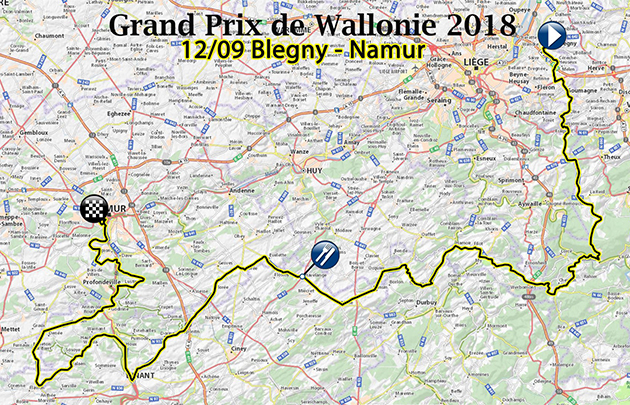 2018 GP de Walloni map