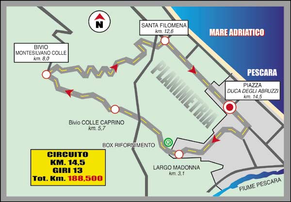 2016 Trofeo Matteotti map