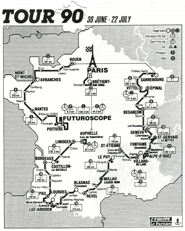 1990 tour de france start list