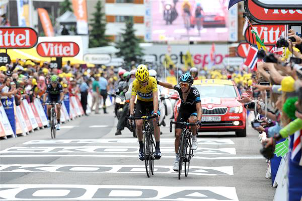 Chris Froome and Richie Porte