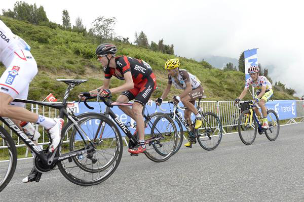 Tejay van Garderen leads Jean-Christophe Peraud and Rafal Majka