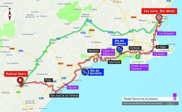 Vuelta stage 6 map