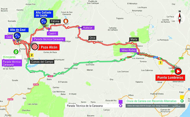 Vuelta stage 7 map